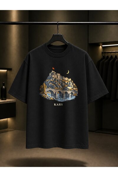 fame-stoned Castle of Cars Stone Bridge Printed Unisex 100% Cotton T-Shirt