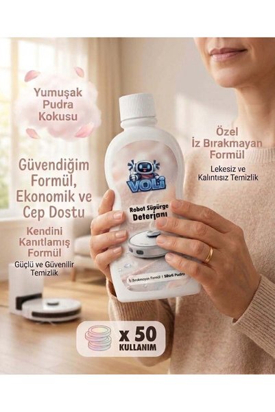Rovexa Robot Süpürge Deterjanı & Mop Temizleme Sıvısı 3lü Ekonomik Paket (500 ml x 3 150 kullanım)
