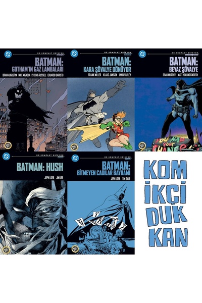 Jbc Yayıncılık BATMAN KOMPAKT SET 5 KİTAP (HUSH-KARA ŞÖVALYE-GAZ LAMBALARI-BE...