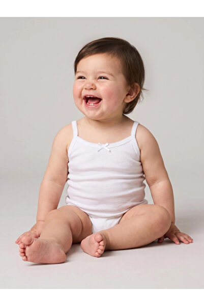 Styli Pack of 3 - Baby Girl Multi-Color Bow Detail Cami Vest