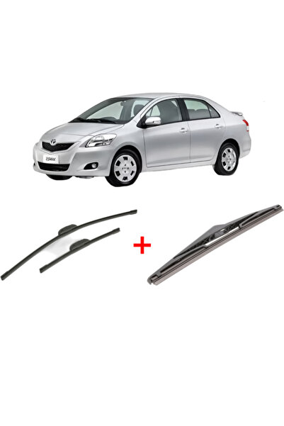 Bosch Set of 3 wipers TOYOTA YARIS / VIOS Saloon (_P9_) 2005-2013, for windsh...