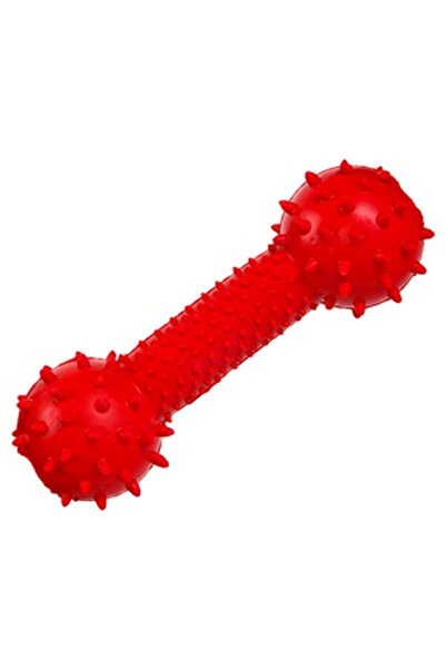 OEM Jucarie Os pentru Caine cu Clopotel Elastic Rosu 15cm