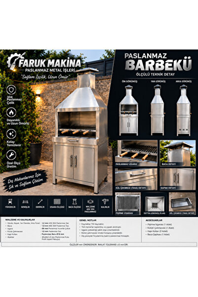 Paslanmaz Barbekü