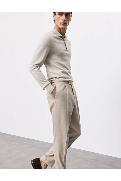 Marks & Spencer Autograph Keten Karışımlı Pantolon