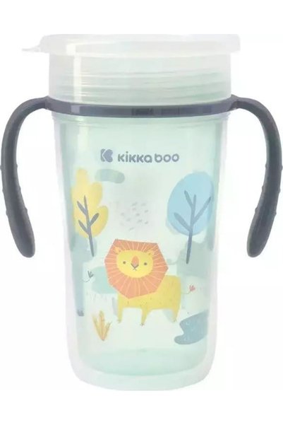 Kikka Boo Πλαστικό Ποτήρι 360 °   με Λαβές 300ml Lion 31302030051