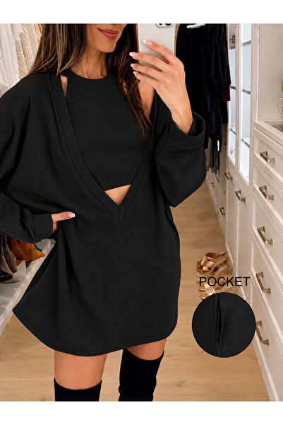Machetta Women's Body-Shorts-Tunic 3-Piece Comfortable Set