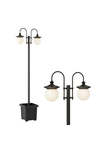 Generic Brand Lampă solară de podea, 182 cm (reglabilă pe înălțime), felinar ...
