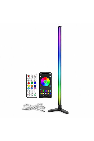 FOXMAG24 Φωτιστικό Δαπέδου Γωνιακό RGB με Τηλεχειριστήριο και Εφαρμογή