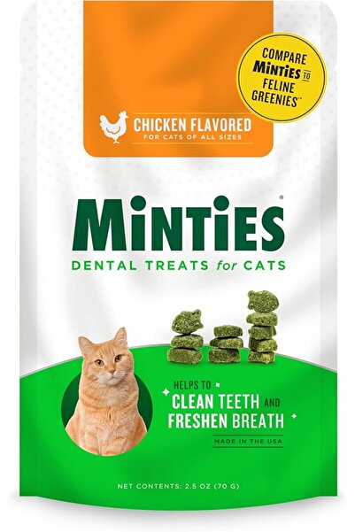 Minties وجبات خفيفة للقطط بنكهة الدجاج، 2.5 أونصة