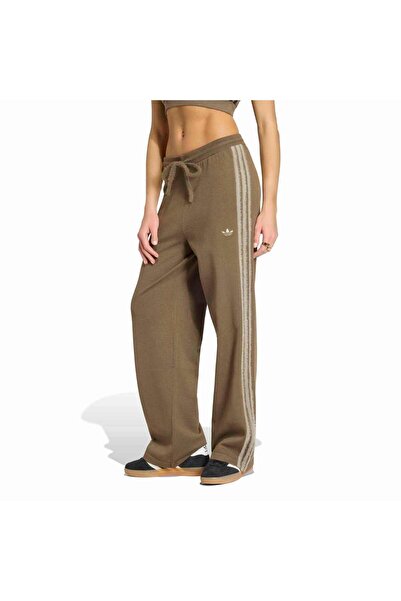 adidas Ks7362-K Knıt Fb Tp Women's Sweatpants Brown