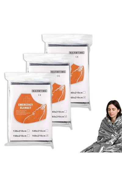 Generic Brand Σετ 3 κουβερτών επιβίωσης, ανθεκτικές στο σκίσιμο & αδιάβροχες ...