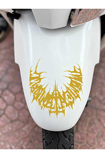 Banxtre Half gothic tribal sticker decal for jupiter front fender (15cmx15cm)