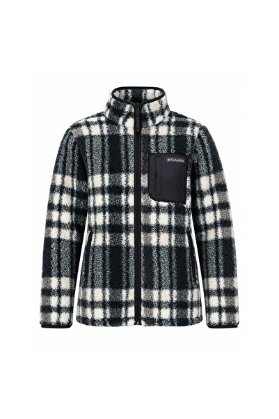Columbia West Bend Print Full Zip II 2085854-011 Kadın Polar Siyah Beyaz