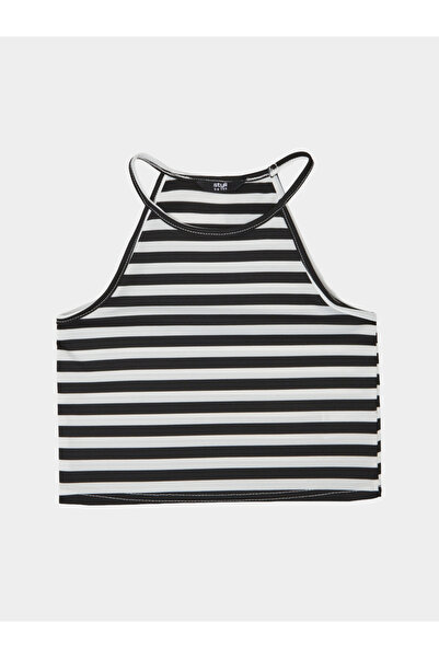 Styli Girls Multi-Color Striped Knitted Vest