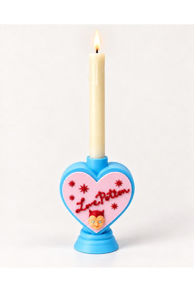 Pocket People Love Potion Dekoratif Kalpli Şamdan Mumluk – Uzun Mum Tutacağı,...