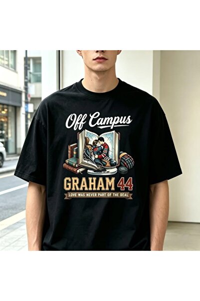 Vordevia Off Campus Briar Hockey Graham 44 Printed Cotton Oversize T-Shirt