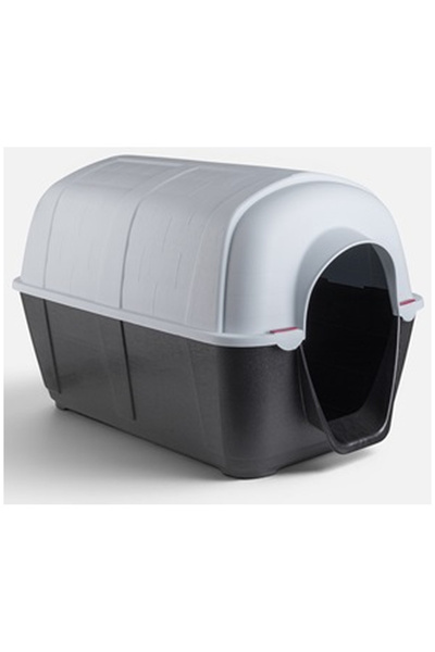 OEM Cusca pentru Caini din Plastic Gri 50,5x80x50,5cm