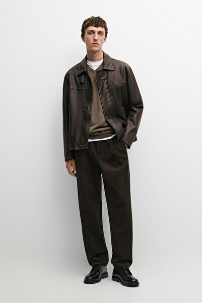 Massimo Dutti Fitilli kadife jogger pantolon