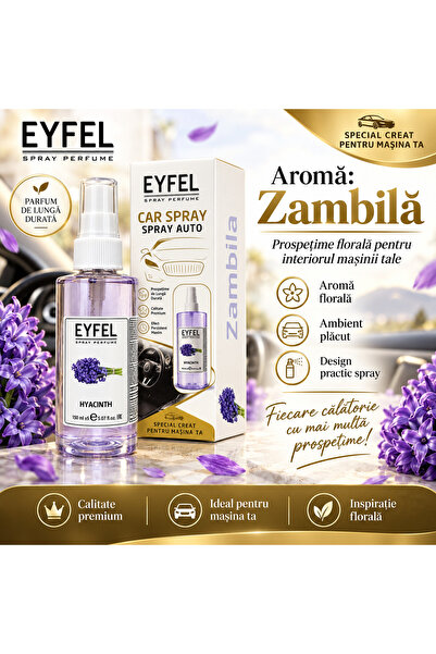 Eyfel Odorizant auto/aerisit Eiffel, spray de parfum, Zambilă, 150 ml