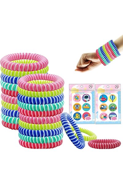 Arabest Mosquito Repellent Bracelets,32-Piece DEET-Free Insect Repellent Wris...