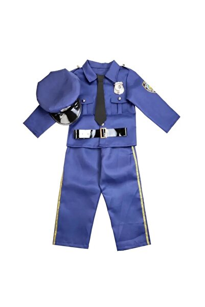Funny Party Team Costum carnaval copii Politist cu cravata, 5-6 ani, 110-118cm