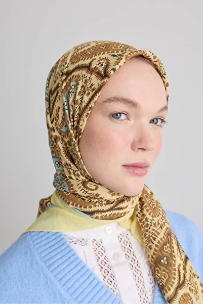 Modakaşmir Anatolian Paisley Pattern Bamboo Scarf