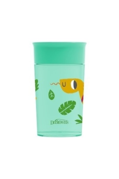 Dr.Brown's 300ml 360 °   Στην υγειά του Δρ. Μπράουν, Πράσινο Κύπελλο TC01095! "