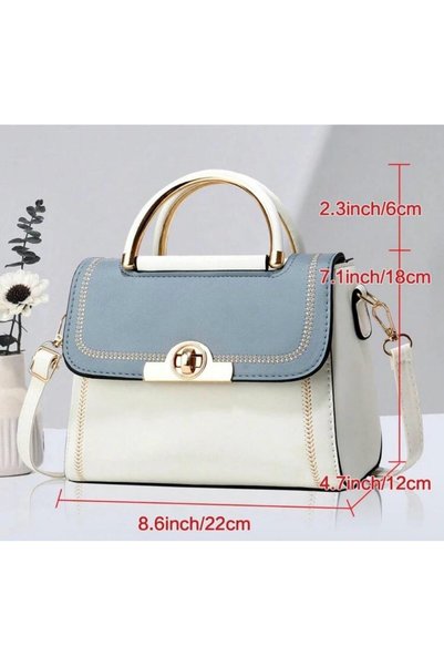 Generic Brand Geanta minimalista patrata cu clapa