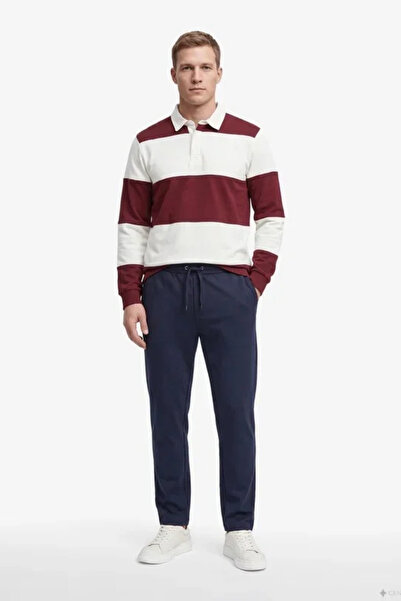 Nautica Men's Navy Blue Slim Fit Trousers