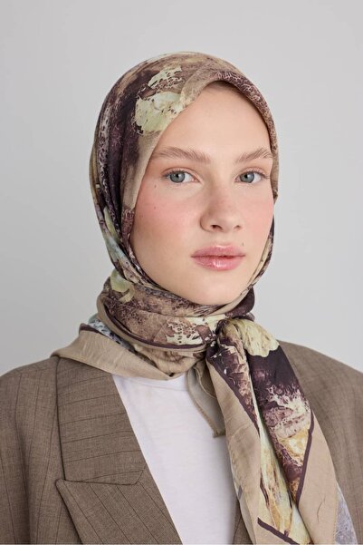 Modakaşmir وشاح من الخيزران بنمط ميستي بلوم