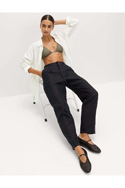 Marks & Spencer Saf Keten Pantolon