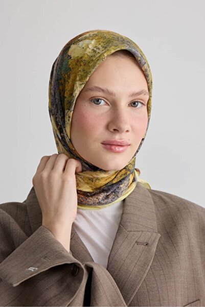 Modakaşmir وشاح من الخيزران بنمط ميستي بلوم