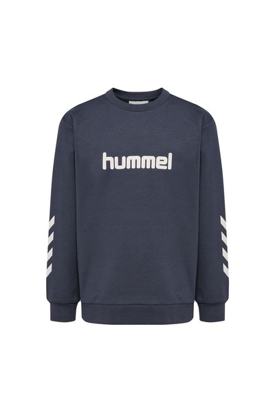 hummel سويت شيرت أزرق للأطفال بشعار Reg