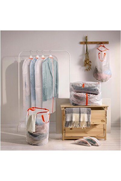 Store 2 Adet PÄRKLA çamaşır torbası, beyaz, 70 lt