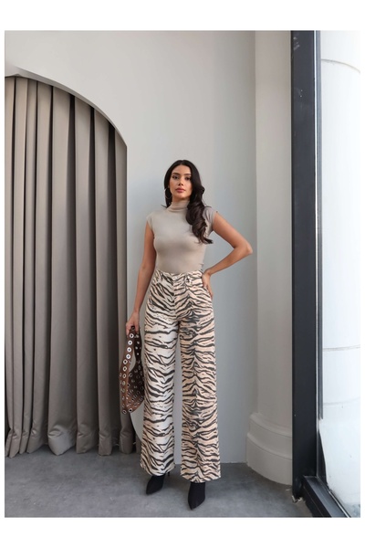 ESRAHELVACI High Waist Pattern Pants
