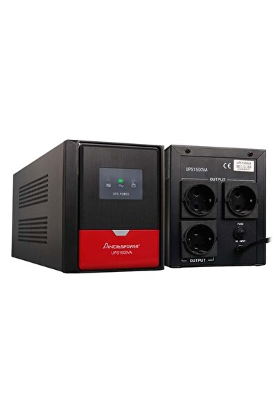 Andespower UPS1500VA 1500VA 12V9Ahx2 UPS Kesintisiz Güç Kaynağı Line - İnteraktif