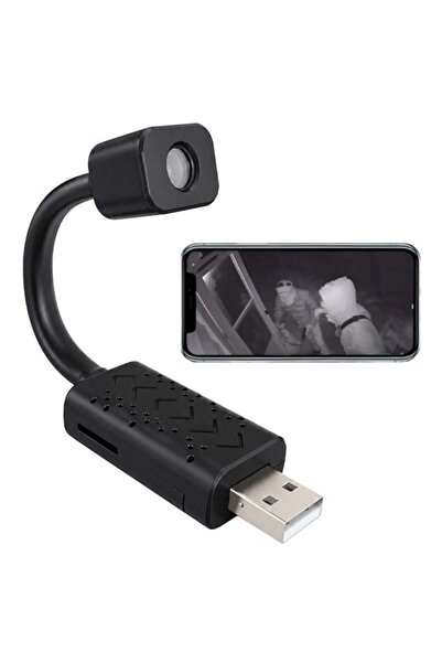 Hello HL-37822 Kablosuz Mini Wi-Fi Akıllı Güvenlik Kamerası Taşınabilir USB Girişli