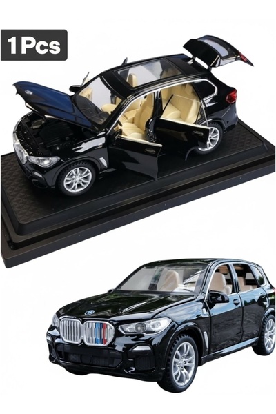 mtaha مجسم سيارة بي إم دبليو BMW X5 دييكاست معدني عالي الدقة مقياس 1:32 - أسو...