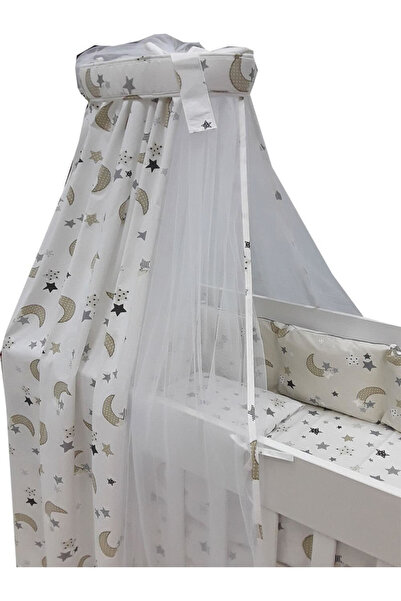 Beboulino Κουνουπιέρα Κούνιας 150x450εκ. Μπεζ Φεγγάρια και Αστέρια 70807081722