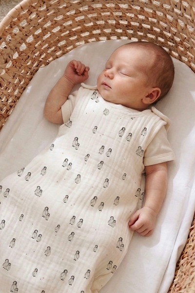 Tuğba Kuğu 4 Layer Muslin 1.2 Tog Baby Sleeping Bag (0-18 Months) - Little Pe...