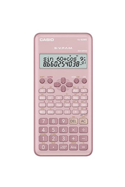 Casio FX-82MS-2-PK-W-DTF Versiyon Bilimsel Pembe Fonksiyonlu Hesap Makinesi