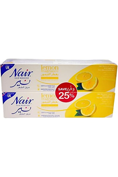 Nair كريم إزالة الشعر بالليمون - عبوة مزدوجة بخصم 25% - 110 مل