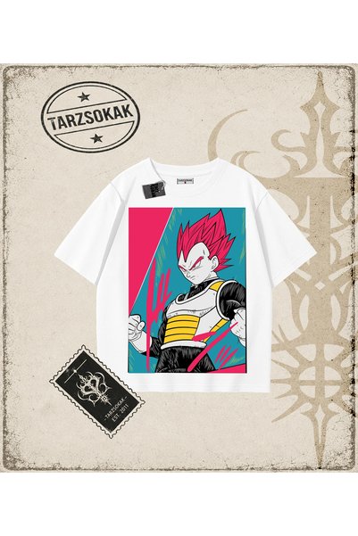 Tarzsokak Dragon Ball Anime Printed Oversize Unisex T-Shirt
