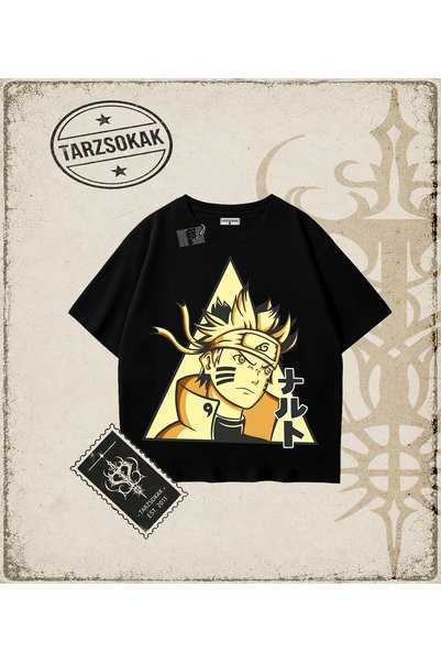 Tarzsokak Naruto Anime Printed Oversize Unisex T-Shirt