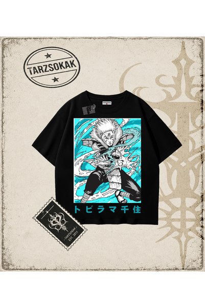 Tarzsokak Naruto Anime Printed Oversize Unisex T-Shirt