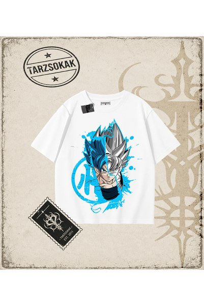 Tarzsokak Dragon Ball Anime Printed Oversize Unisex T-Shirt