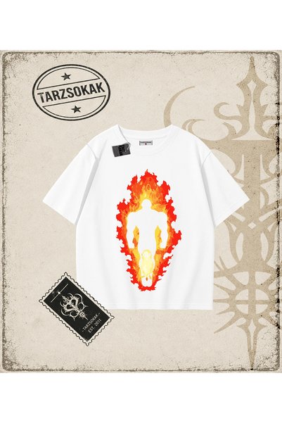 Tarzsokak Dragon Ball Anime Printed Oversize Unisex T-Shirt