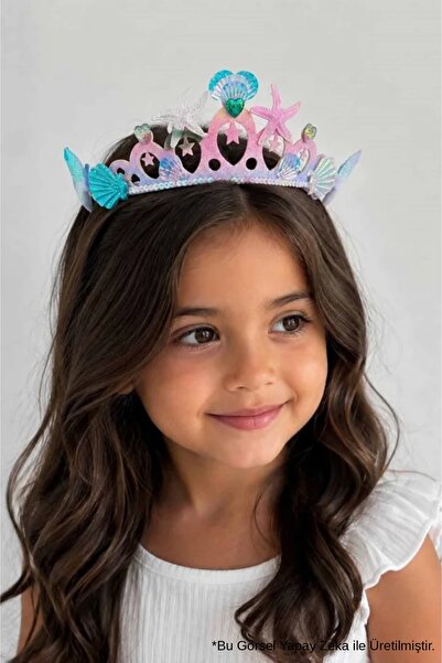 Le Mabelle Lilac Undersea Themed Tulle Girl's Crown