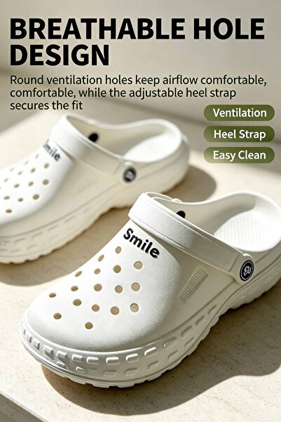 AuraHub Trading Comfort Fit Outdoor Clogs - Easy Clean Material & Non-Slip Grip