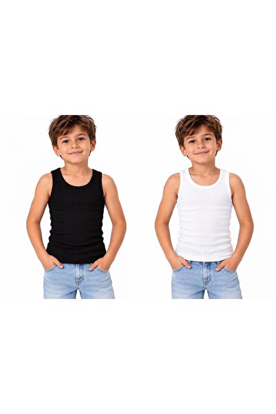 gamaro Unisex Children's Undershirt Combed Cotton Camisole Fitted Pattern Rib...